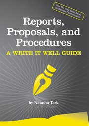 Reports, proposals, and procedures cover image