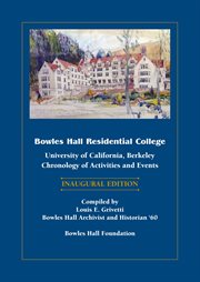 Bowles hall residential college. University of California, Berkeley cover image