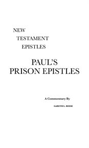 Paul's prison epistles. A Critical & Exegetical Commentary cover image