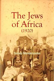 The Jews of Africa (1920) cover image