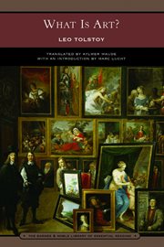 What Is Art? (Barnes & Noble Library of Essential Reading) cover image