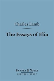 The essays of Elia cover image