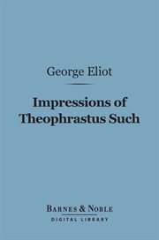 Impressions of Theophrastus such cover image