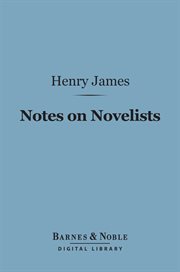 Notes on novelists : with some other notes cover image