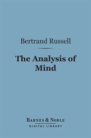 The analysis of mind cover image