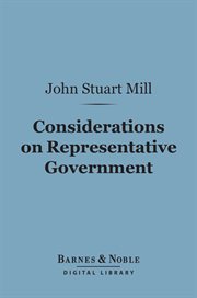 Considerations on representative government cover image