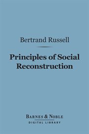 Principles of social reconstruction cover image