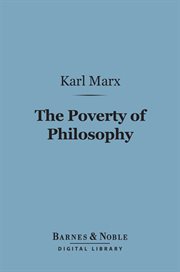 The poverty of philosophy cover image