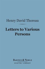 Letters to various persons cover image