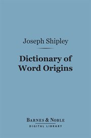 Dictionary of word origins cover image