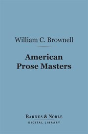 American prose masters cover image