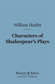Characters of Shakespear's plays cover image
