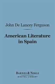 American literature in Spain cover image