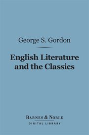 English literature and the classics cover image