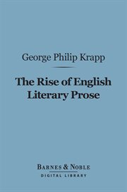 The rise of English literary prose cover image