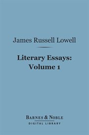 Literary essays. Volume 1 cover image