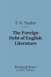 The foreign debt of English literature cover image