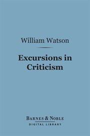 Excursions in criticism cover image