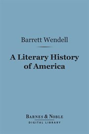 A literary history of America cover image