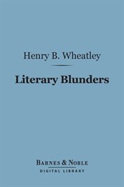 Literary blunders cover image