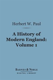 A history of modern England. Volume 1 cover image