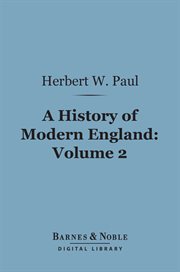A history of modern England. Volume 2 cover image