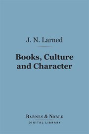 Books, culture and character cover image