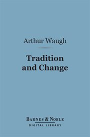 Tradition and change cover image