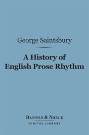 A history of English prose rhythm cover image