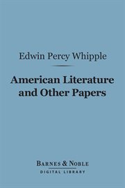 American literature, and other papers cover image