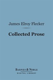 Collected prose cover image