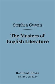 The masters of English literature cover image