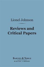 Reviews and critical papers cover image