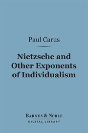 Nietzsche and other exponents of individualism cover image
