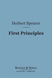 First principles cover image