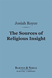 The sources of religious insight cover image