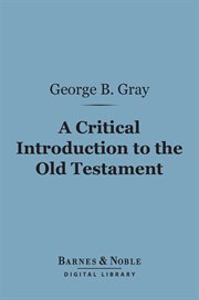 A critical introduction to the Old Testament cover image