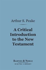 A critical introduction to the New Testament cover image