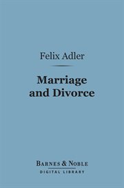 Marriage and divorce cover image