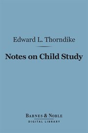 Notes on child study cover image