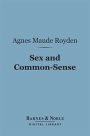 Sex and common-sense cover image