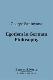 Egotism in German philosophy cover image
