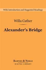 Alexander's bridge cover image