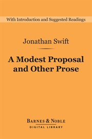 A modest proposal and other prose cover image