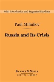 Russia and its crisis cover image