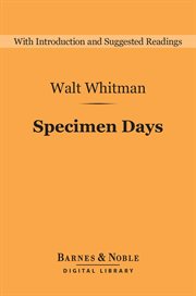 Specimen days cover image