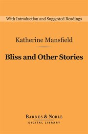 Bliss and other stories cover image