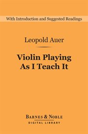 Violin playing as I teach it cover image