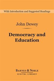 Democracy and education cover image