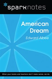 American dream, Edward Albee cover image